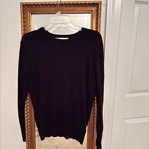 Zara Women's Classic Navy Crew Neck Sweater XL NWOT